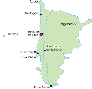 Karte von Chile